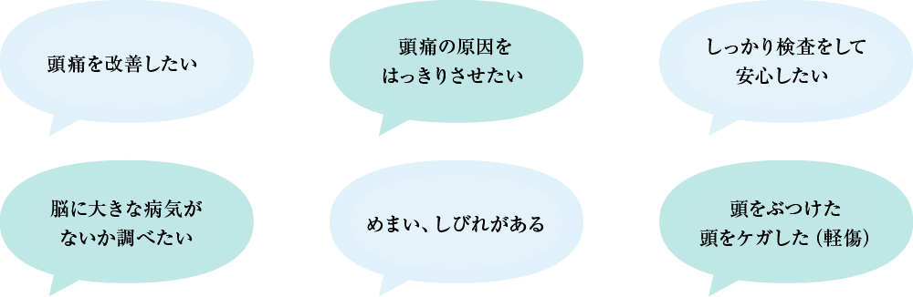 このような患者さんが多くご来院いただいております