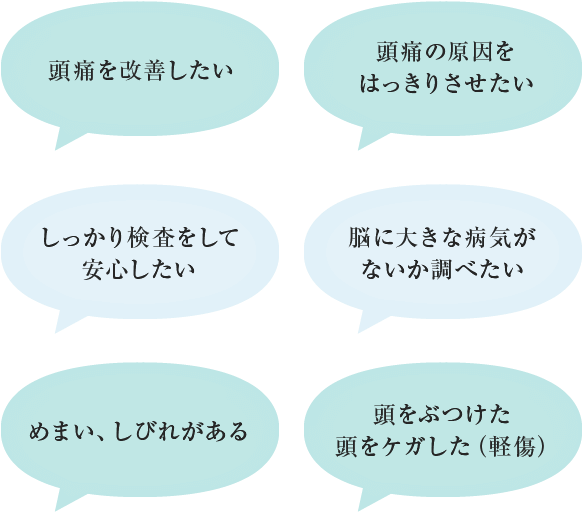 このような患者さんが多くご来院いただいております